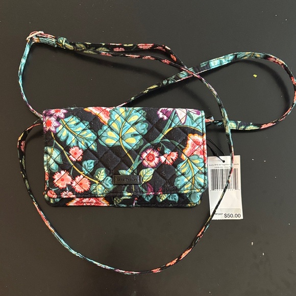 Vera Bradley Handbags - Vera Bradley Iconic Crossbody in Vines Floral NWT